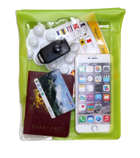 DiCAPac Mehrzwecktasche, Dokumententasche, Kartentasche, Dry Bag wasserdicht, grün